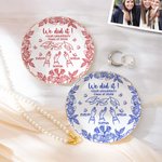 Personalizzato Multicolore Graduation Cap Toss Design Ceramic Trinket Jewelry Dishish con nome e anno Home Decor Graduation Gift per amici laureati