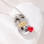 Henkilökohtainen Kiss Emoji räjähdys Cloud kaulakoru teksti Dainty korut Syntymäpäivä Vuosipäivä Äitienpäivä Häälahja tyttöystävä