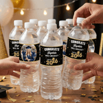 Personalized Photo Congrats Waterproof Graduation Water Bottle Labels Stickers with Name and Year Set of 20 Graduation Party Gift for Graduates