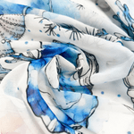 Personalized Sea Animal Swimsuit Cover-Up with Name Summer Vacation Beach Party Birthday Gift for Woman