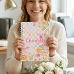 Carnet de notes A5 personnalisé avec nom Journal quotidien Cadeau d'anniversaire pour femmes Ami(e)s