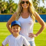 Personalised Multicolour Baseball Mama Ice Cream 100% Cotton Cozy Tank Top with Name Mother's Day Birthday Gift for Mom