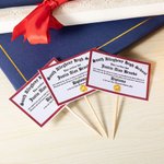 Personalizzati Diplomi di laurea Cupcake Toppers Set di 12 Laurea Party Cookie Cake Decorazione regalo per i laureati Classe di 2026
