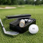 Personalized Golf-Themed Monogram Golf Ball Stamp with Name and Tin Box Golf Club Game Day Birthday Gift for Golf Lovers