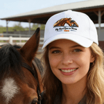 Personalizzato acquerello cavallo sport classico berretto da baseball con nome gioco all'aperto accessorio quotidiano regalo di compleanno per gli amanti del cavallo