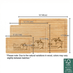 Personalised Funny Shark FSC Charcuterie Bamboo Chopping Board with Name Housewarming Anniversary Gift for Family Friends