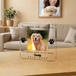 Personlig hund katt tass kjæledyr foto klar akryl plakett med navn og tid hjemmedekorasjon minnesmerke tap av kjæledyr sympati gave til kjæledyrseiere
