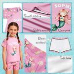 Gepersonaliseerd Schattig Zeemeermin Zeedier Anti-UV Kinderbadpak met Naam Zwembad Zomer Cadeau voor Jongens Meisjes