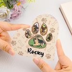 Placa acrílica personalizada de huellas de mascotas con nombre Decoración para el hogar Condolencias Simpatía Pérdida de mascota Regalo para dueños de perros y gatos