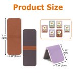 Marque-page magnétique en cuir PU avec nom, fleur de naissance, papillon, cadeau de rentrée scolaire personnalisé pour les enfants et les femmes