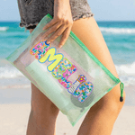 Personalised Pool Vacation Artistic Name Waterproof Beach Bag Birthday Summer Party Gift for Woman