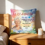 Personalisierte Aquarell Foto Herz Pfote drucken weiche Kissen Abdeckung mit Namen Sympathie Memorial Geschenk für Tierbesitzer Familie