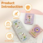 Marque-page magnétique en cuir PU avec nom, fleur de naissance, papillon, cadeau de rentrée scolaire personnalisé pour les enfants et les femmes