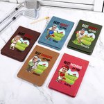 Personalized Best By Par Cartoon Face Photo PU Leather Golf Scorecard Holder with Name Competition Training Accessory Birthday Gift for Golf Lovers