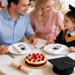 Serviette 100% coton avec nom et texte Décoration de table Cadeau de fin d'études pour les diplômés Famille Amis