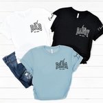 Gepersonaliseerd 1-6 Namen 100% Katoen Zacht T-shirt met Titel en Datum Vaderdag Cadeau voor Papa Opa