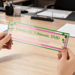 Targa da scrivania in acrilico con supporto Laurea Compleanno Sorority Regalo personalizzato per i membri Laureati Sorelle