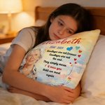 Personalisierte Aquarell Foto Herz Pfote drucken weiche Kissen Abdeckung mit Namen Sympathie Memorial Geschenk für Tierbesitzer Familie