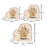 Placa acrílica personalizada de huellas de mascotas con nombre Decoración para el hogar Condolencias Simpatía Pérdida de mascota Regalo para dueños de perros y gatos