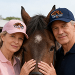 Personalizzato acquerello cavallo sport classico berretto da baseball con nome gioco all'aperto accessorio quotidiano regalo di compleanno per gli amanti del cavallo