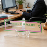 Targa da scrivania in acrilico con supporto Laurea Compleanno Sorority Regalo personalizzato per i membri Laureati Sorelle