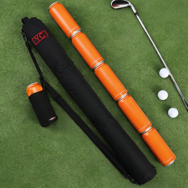 Sac pour Canettes Personnalisé avec Texte Brodé Accessoire de Golf Cadeau Anniversaire Fête des Pères pour Homme Amateur de Golf