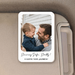 Henkilökohtainen valokuva puinen auton visiiri Clip teksti auton tarvikkeet syntymäpäivä vuosipäivä lahja pariskunnille