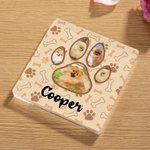 Placa acrílica personalizada de huellas de mascotas con nombre Decoración para el hogar Condolencias Simpatía Pérdida de mascota Regalo para dueños de perros y gatos