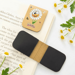 Marque-page magnétique en cuir PU avec nom, fleur de naissance, papillon, cadeau de rentrée scolaire personnalisé pour les enfants et les femmes