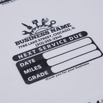 Personalized Multicolor Oil Change Windshield Stickers with Car Business Name  Clear Next Service Due Labels Daily Gift for Car Business Customer