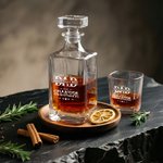 Personalised First Dad Now Grandpa Whiskey Decanter with Names Bar Accessory Birthday Father's Day Gift for Whiskey Lovers