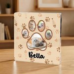 Placa acrílica personalizada de huellas de mascotas con nombre Decoración para el hogar Condolencias Simpatía Pérdida de mascota Regalo para dueños de perros y gatos