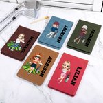 Personalized Cartoon Figure Portable Golf Scorecard Holder with Name Golf Accessories Birthday Gift for Golf Lover