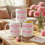 Personalized Happy Mother's Day Design 11 oz 15 oz Ceramic Mug with Name and Coaster Mother's Day Gift for Mom