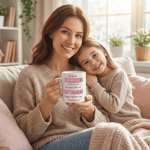 Personalized Happy Mother's Day Design 11 oz 15 oz Ceramic Mug with Name and Coaster Mother's Day Gift for Mom