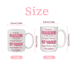 Personalized Happy Mother's Day Design 11 oz 15 oz Ceramic Mug with Name and Coaster Mother's Day Gift for Mom