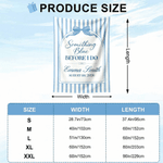 Personalized Something Blue Before I Do Stripes Backdrop with Name and Date Meaningful Singles Party Gift for Bride Sister Girlfriend