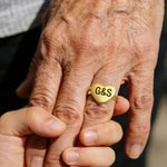 Anello personalizzato in argento sterling con foto del cuore e testo inciso Regalo di compleanno per la festa della mamma e della famiglia