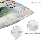 Personalisierte Aquarell Foto Herz Pfote drucken weiche Kissen Abdeckung mit Namen Sympathie Memorial Geschenk für Tierbesitzer Familie