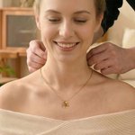 Personalised Mobius Strip Birthstone Necklace with Name Exquisite Jewellery Festival Mother's Day Birthday Gift for Mom Wife Girlfriend