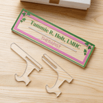 Targa da scrivania in acrilico con supporto Laurea Compleanno Sorority Regalo personalizzato per i membri Laureati Sorelle