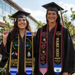 Personalised El Salvadoran Flag Graduation Stole with Name School Name and Year Graduation Gift for Class of 2026 Graduates