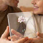 Personalized Butterfly Birth Flower Acrylic Plaque with Name Mother's Day Birthday Anniversary Gift for Her