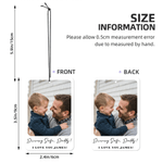 Henkilökohtainen valokuva kevyt auton ilmanraikastin koriste tekstillä auton huoneen käyttö vuosipäivä lahja pariskunnille vanhemmille