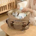 Personalised Embroidered Name Large Capacity Mommy Bag with Shoulder Strap Pregnancy Baby Shower Mother's Day Gift for New Mom