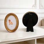 Personalized Watercolor Pet Portrait Oval Frame with Name Home Decor Pet Memorial Gift for Pet Lovers