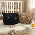 Personalised Embroidered Name Large Capacity Mommy Bag with Shoulder Strap Pregnancy Baby Shower Mother's Day Gift for New Mom