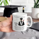 Personalisierte Sweet Ending New Beginning Graduate Charakter Keramik-Kaffeebecher mit Namen und Jahr Geburtstag Graduierung Geschenk für Klasse von 2026 Absolventen