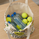 Sac à main de grande capacité avec nom Utilisation quotidienne Cadeau d'anniversaire pour les joueurs de tennis