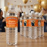 Personalized Congrats Photo Balloon Design Water Bottle Labels Stickers with Name and Year Set of 20 Graduation Party Decor for Graduates Friends
